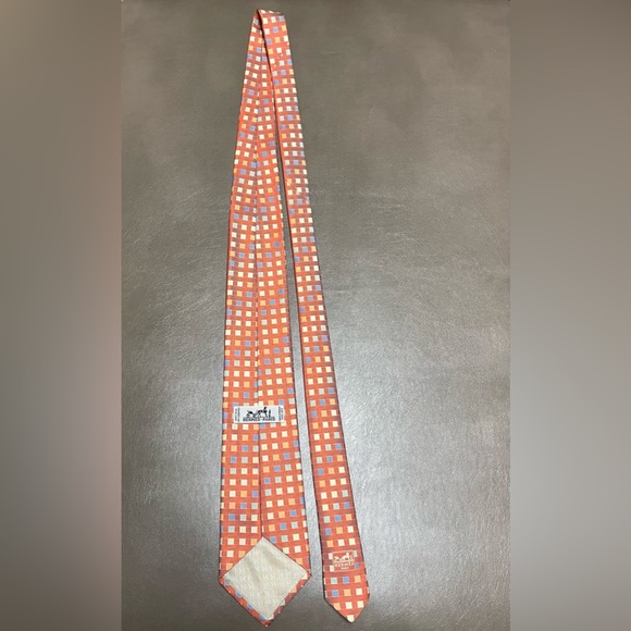 Hermes Silk Geometric Tie - Picture 3 of 4